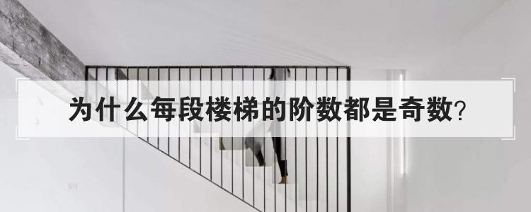 为什么每段楼梯的阶数都是奇数