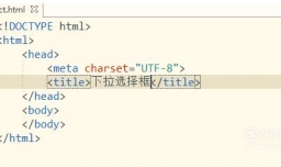html下拉选择框;html下拉框
