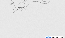 简笔画圣诞老人的驯鹿是怎么画的