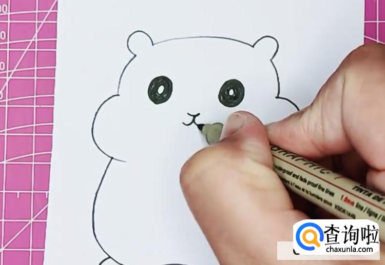 简笔画仓鼠教程