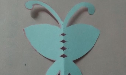 蝴蝶剪纸的图案画法