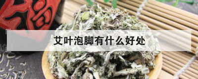 艾叶泡脚有什么好处