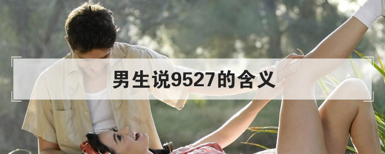 男生说9527的含义