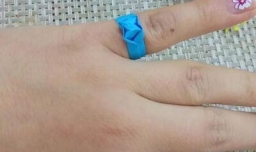 钻戒 教你用纸折