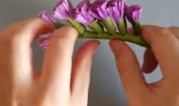 薰衣草纸花的手工制作
