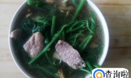 清淡佛手瓜苗瘦肉汤的做法