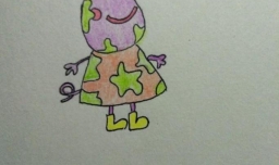 怎么画小猪佩奇