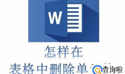 Word2010中的表格怎样删除单元格