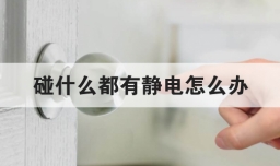 碰什么都有静电怎么办