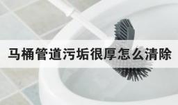 马桶管道污垢很厚怎么清除
