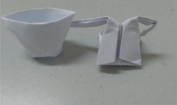 手工折纸：水壶和水杯