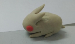 如何用橡皮泥捏只小兔子