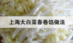 上海大白菜春卷馅做法