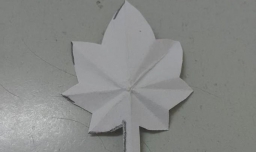 (折纸教程)怎样折一片枫叶