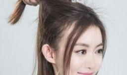 短发半扎丸子头的步骤