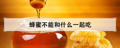 蜂蜜不能和什么一起吃