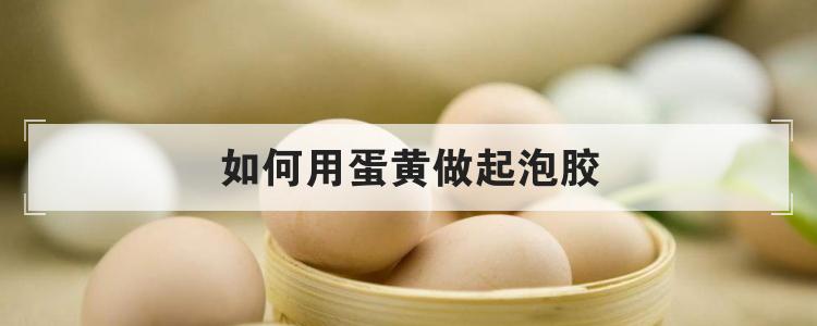如何用蛋黄做起泡胶