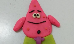 Diy轻黏土《海绵宝宝》的派大星教程