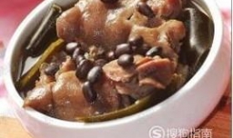 黑豆炖猪蹄营养价值