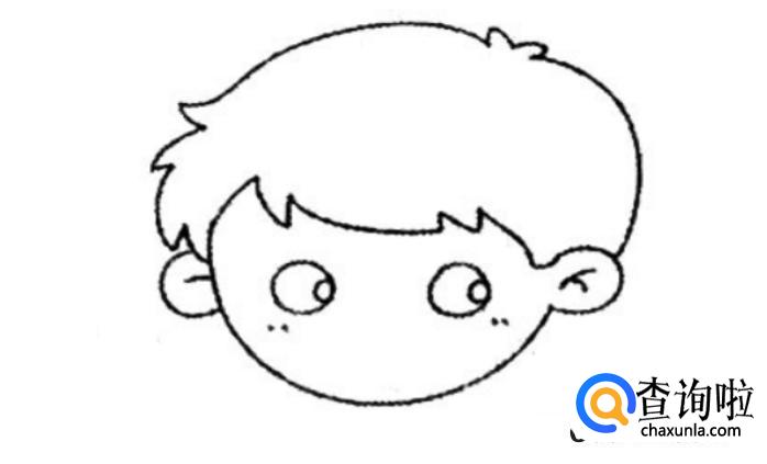 简笔画小男孩步骤