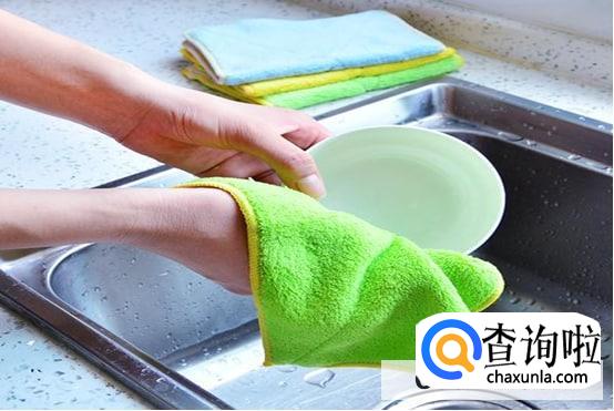 清洗厨房抹布的小窍门