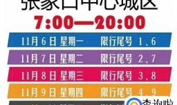 2018张家口市最新限行限号规定是怎样的