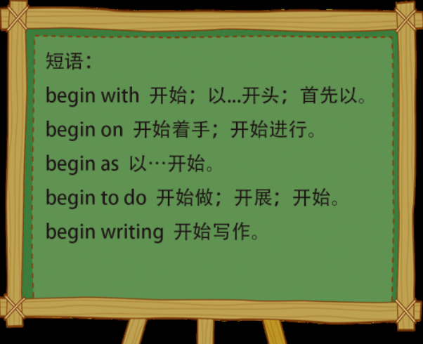 begin是什么意思