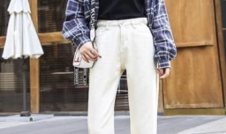 老爹裤搭配什么上衣